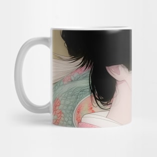 Geisha and white dragon 94002 Mug